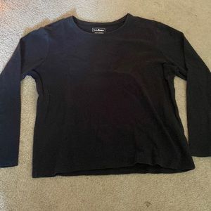 LL bean Small petite black long sleeve